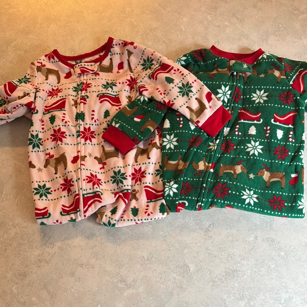 Carter's Holiday Pajama Set - Red and Green